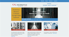 Desktop Screenshot of kalinformatics.com